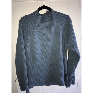 Women’s blue mock neck sweater - XXL - never worn!